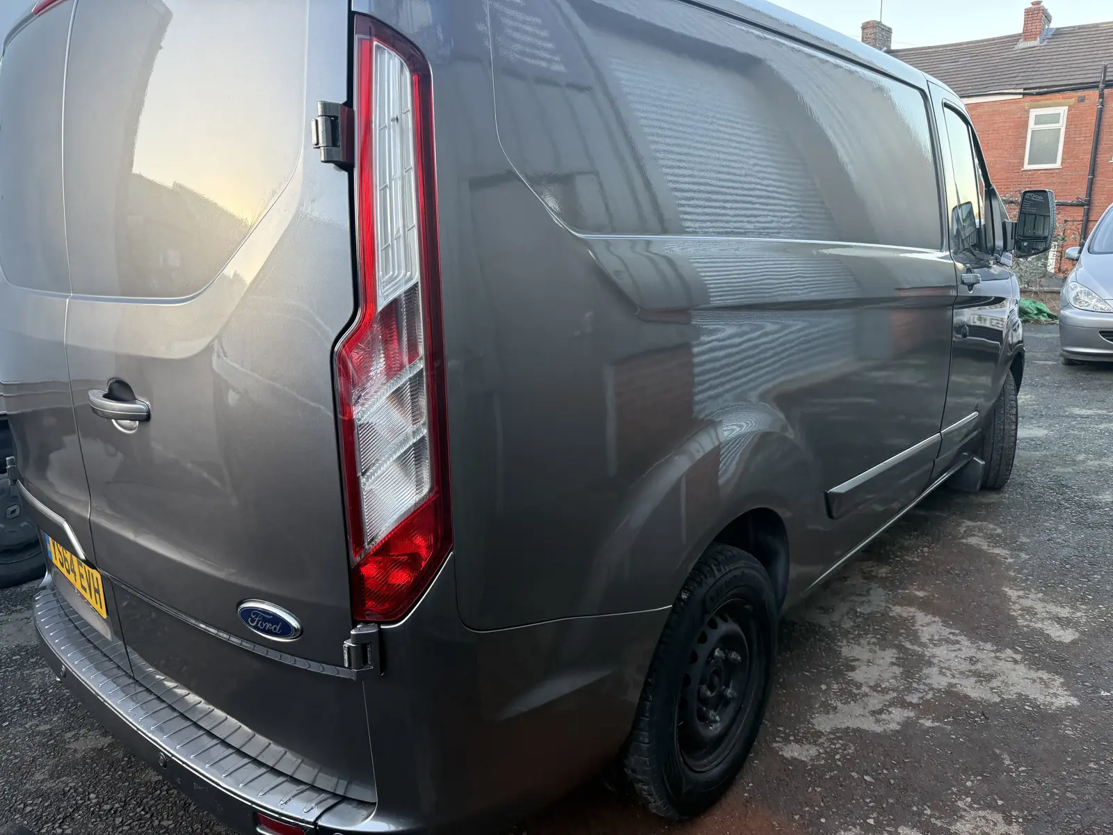 Graphite Ford Transit Custom after full exterior refinishing